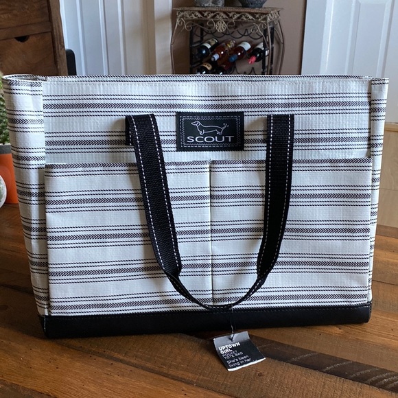 Scout Bags Scout Uptown Girl Tote Bag Blackwhite Strip Poshmark